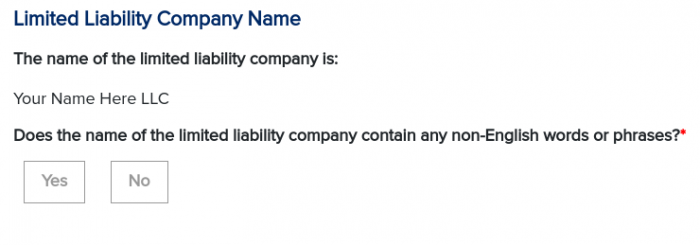 Register Your LLC with New York State: Limited Liability Company Name